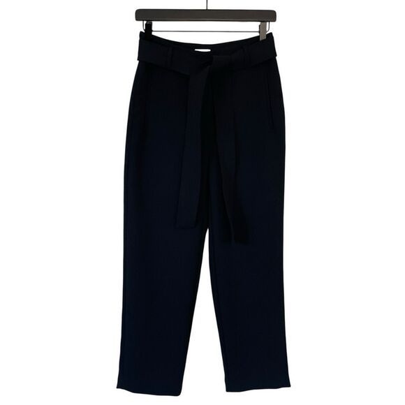 Aritzia Wilfred Tie Front Dress Pants Black Size 6 - Picture 1 of 11